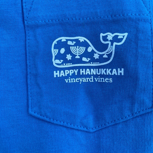 NWT Vineyard Vines Kids Happy Hanukkah Whale Long Sleeve T-Shirt (2T, XL/18) - Picture 14 of 15